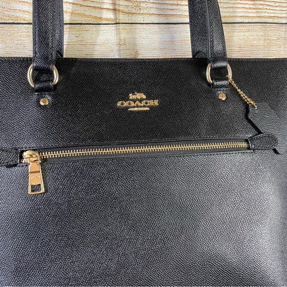 Coach authentic leather shoulder black bag - Picture 5 of 12